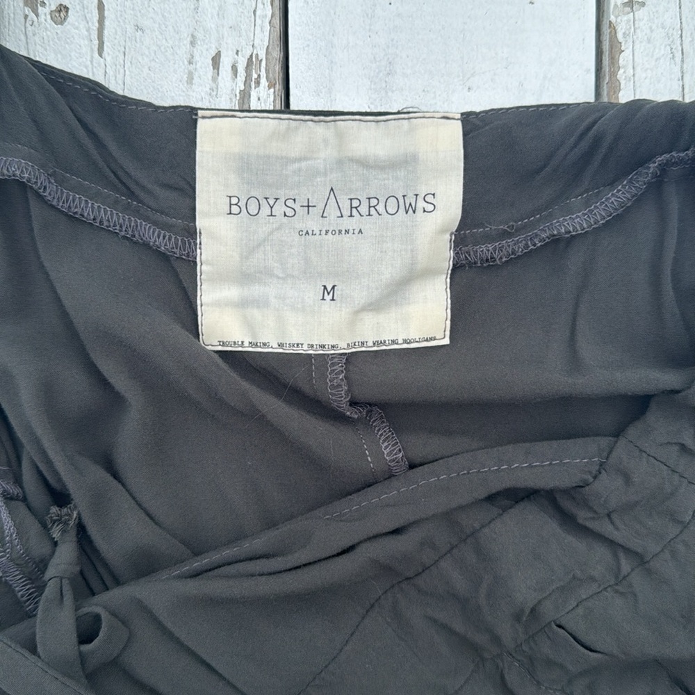 Boys + Arrows Clyde Cross Back Jumpsuit in Iron - Picture 5 of 6